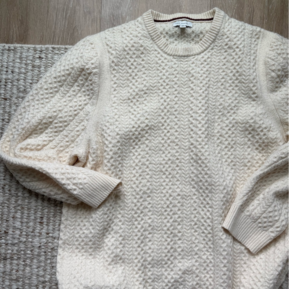 Cream Cable Knit Sweater - Picture 4 of 5